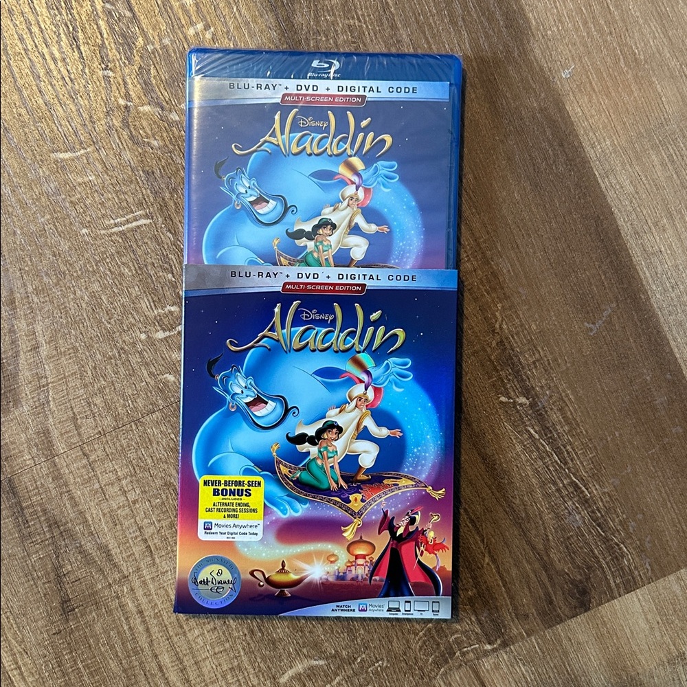 Disney Aladdin Blu-ray/DVD - unopened. - Picture 3 of 3